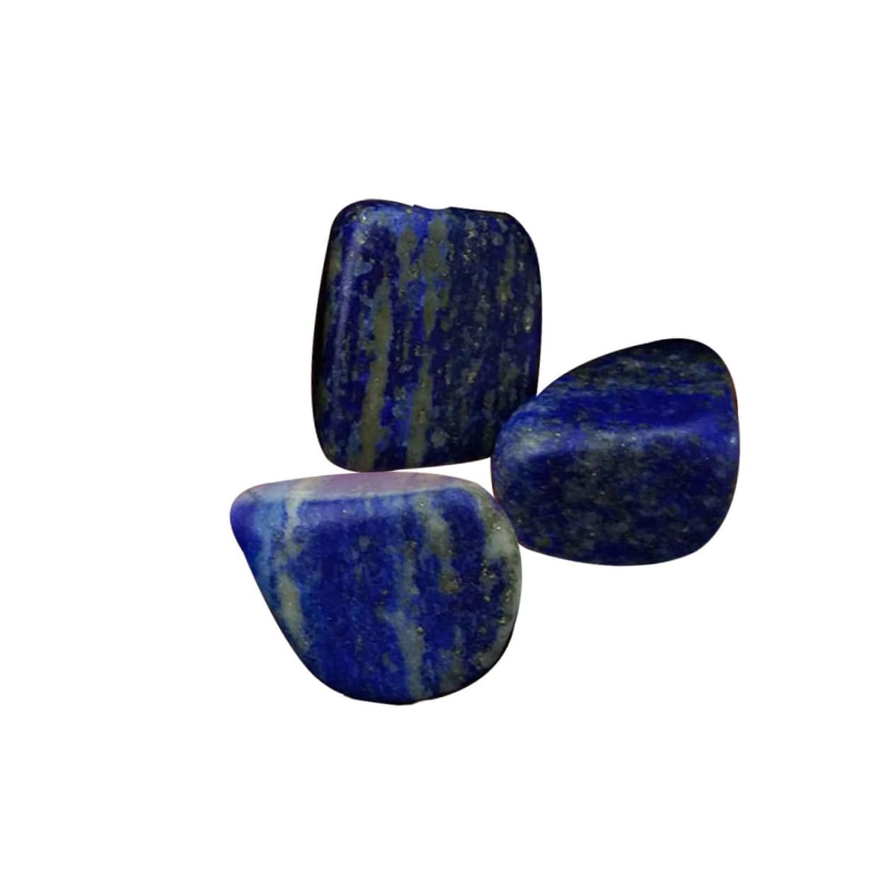HOODANCOS 2-3pcs Lapis Chips Smooth Craft Natural Decor Stones 3-5cm Fish Tank Home Ornament