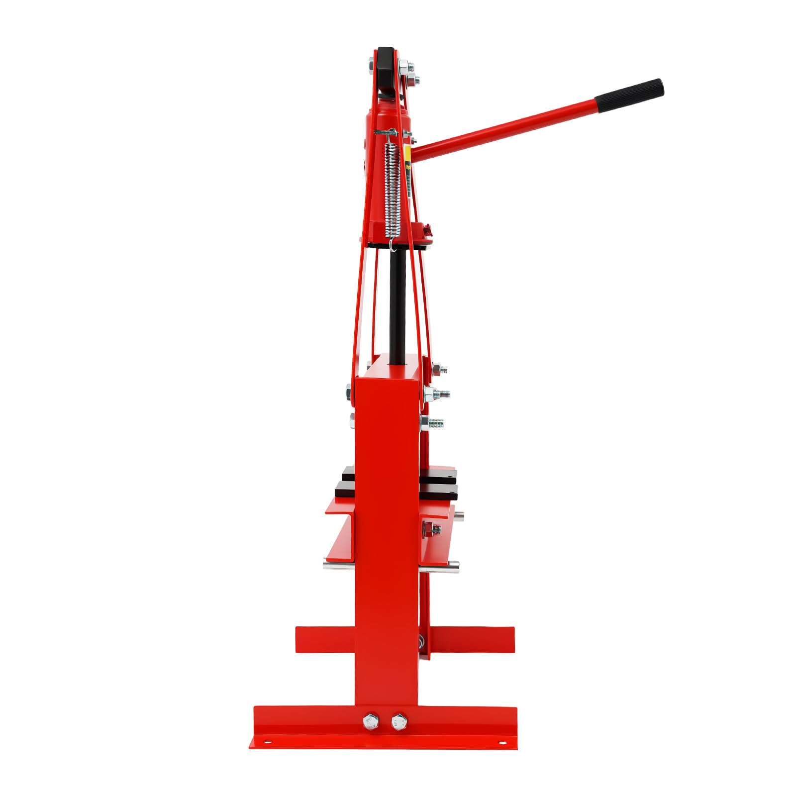 40 x 32 x 74,5 cm 6T prensa hidráulica de taller, acero al carbono, 130 mm, plan de viaje, 4 niveles, altura en forma de A, prensa manual para marco, prensa de almacén con placas para taller de