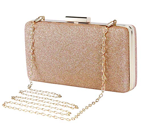 Image of Selight Glitter Clutch Purse for Women Wedding Evening Bag Sparkle Formal Bridal Purse Ladies Prom Cocktail Party Handbag