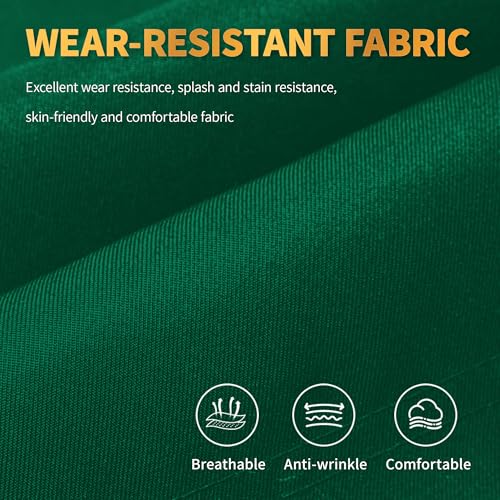 Image of BOHARERS Green Aprons with Pockets - Restaurant Bib Apron for Work Home Kitchen Washable Chef Aprons Costume