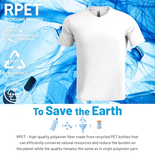 MIER Men's Quick Dry Workout Shirts Moisture Wicking Running Athletic Performance T-Shirts Recycled Polyester Top Tee2
