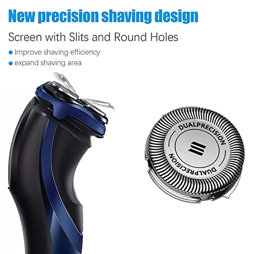 Image of HQ8 Replacement Heads for Philips Norelco Aquatec Shavers, HQ8865,HQ8875,HQ8885,HQ8893,PT710, OEM HQ8 Blades Upgraded, Philips Norelco Electric Shaver Replacement Hq8505 Blades 3Pack