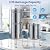 Upgrade Gravity Countertop Water Purifier Syetem,Stainless Steel Water Filter with 6-Stage Ultra Filtration,2.25 Gallon