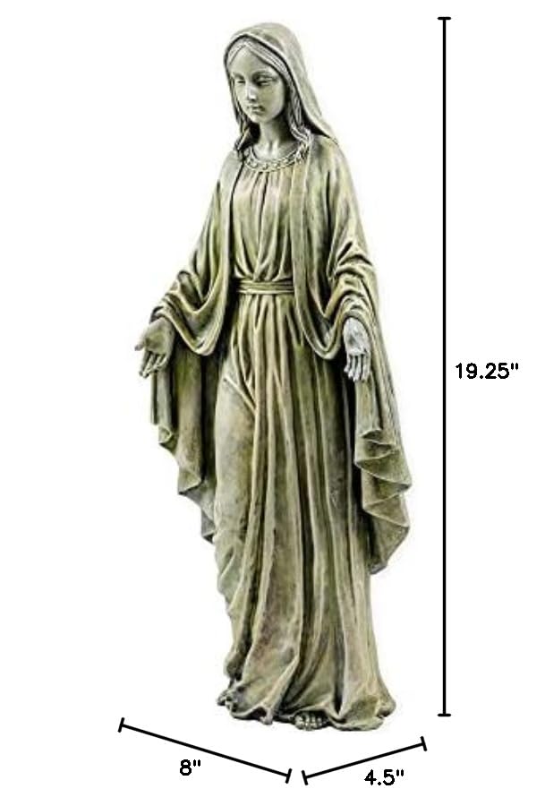 Estatua de Virgen María Bendita para Jardín 19.25 in miniatura 5