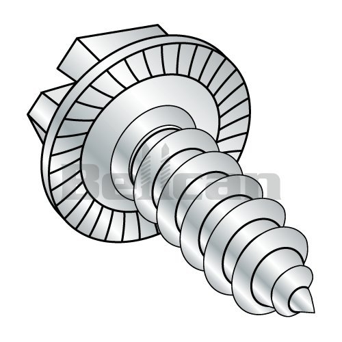 Bellcan BC1016ABSWS Indent Hex Washer Slotted Self Tapping Screw Type
