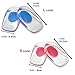 2 Pairs Gel Heel Cups, Silicone Foot Heel Support Pads, Shock Absorbing Support Shoe Inserts Cushions, for Plantar Fasciitis Sore, Heel Pain, Bone Spur, Achilles Pain, Bruised Feet (Blue, L)