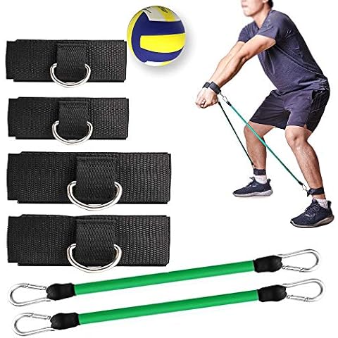 KIKIGOAL Volleyball Training Pass Rite Aid Resistance Band, Elastic Volleyball Resistance Belt Set for for Agility Training, Practicing Serving, Arm Swing Passing Cover