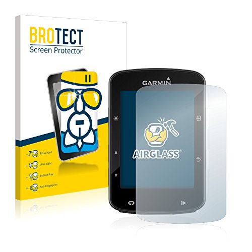 BROTECT Protector Pantalla Cristal Compatible con Garmin Edge 520 Plus Protector Pantalla Vidrio - Dureza Extrema, Anti-Huellas, AirGlass