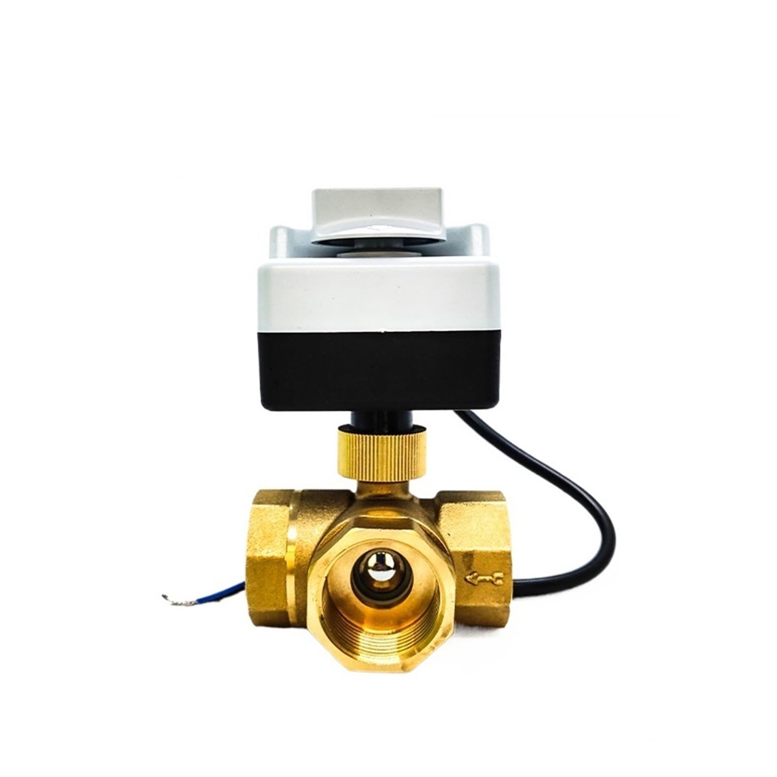 Ball valve, Elektryczny zawór kulowy 1/2" 3/4" 1" Ręczny-automatyczny Zintegrowany Trójdrożny Trójprzewodowy Dwukierunkowy,for Gas, Oil, Liquid, Water(1")