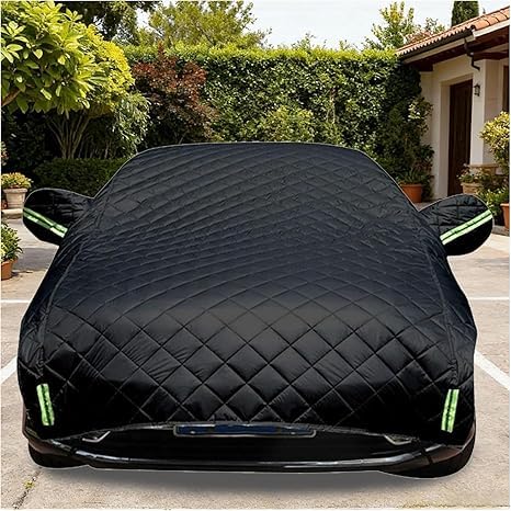 Demi-housse auto imperméable Fiat 500 bâche voiture extérieur anti-grêle renforcée