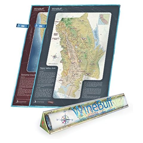WineBuff, Microfiber Polishing Towel for Wine Crystal Glasses, Map of Napa Valley & Sonoma Cover