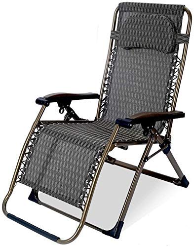 Chaise longue jardin pliable inclinable gravity marron argent