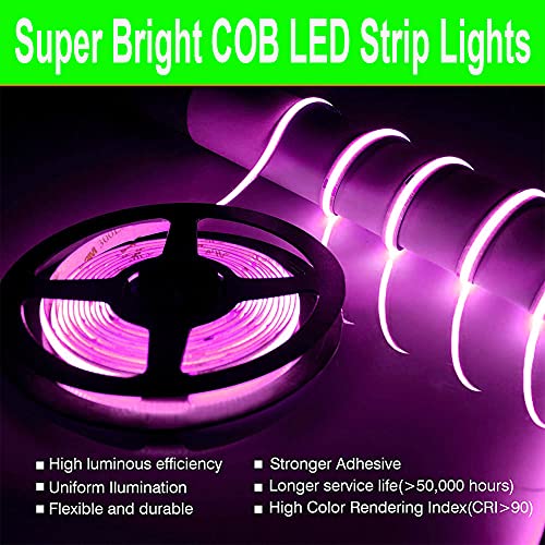 Tira LED COB SUYOOULIN 5m 3200LM Luz Rosa miniatura 5