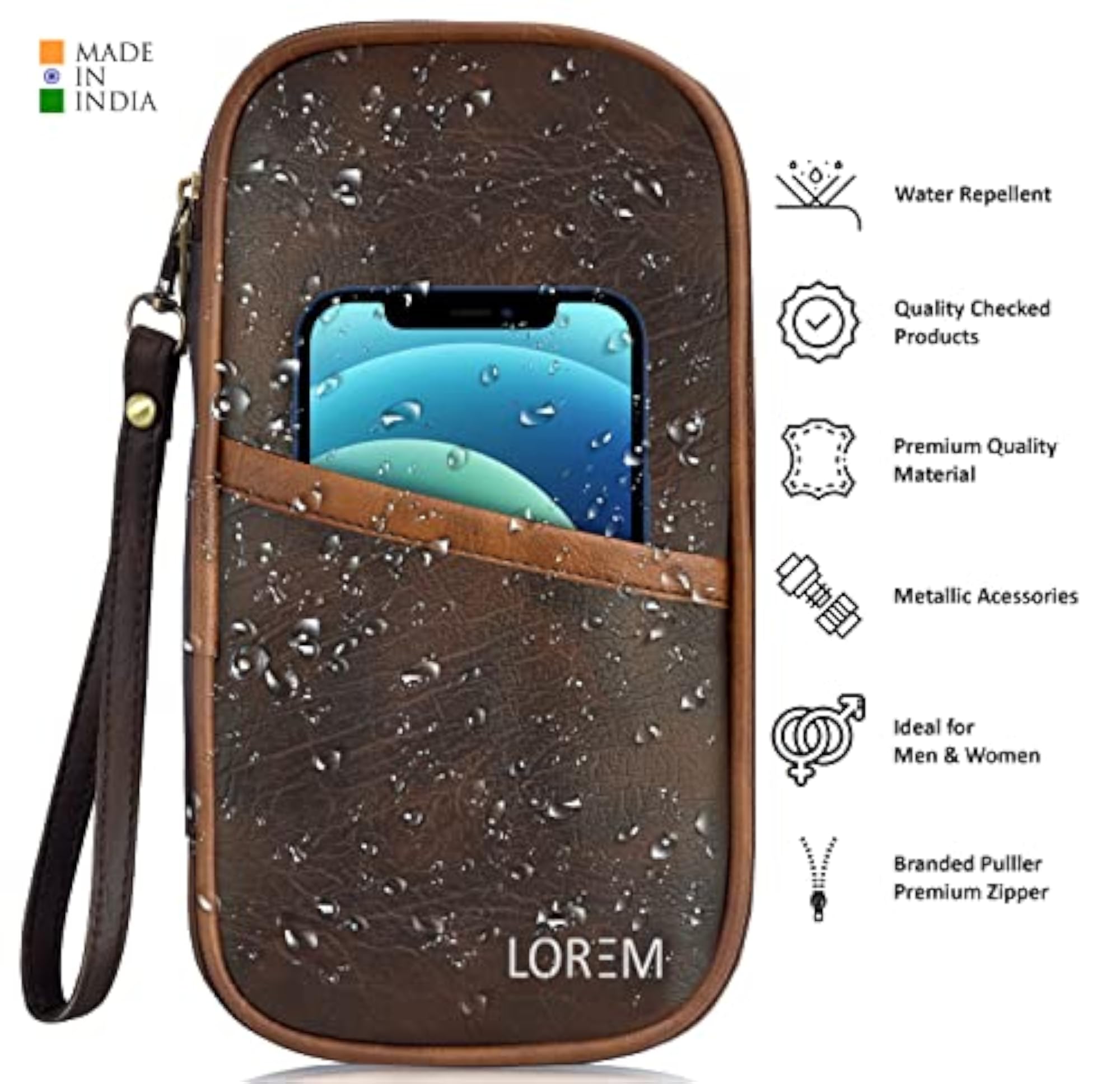 Passport Holder & Pencil Cases Bag, Travel Organizer