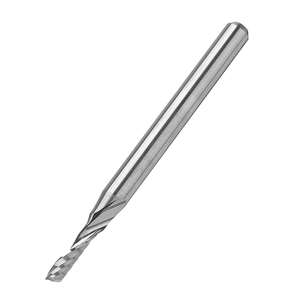 Sourcing Map Hartmetall Schaftfräser – 10 Stück, 0,8mm Durchmesser, 1/8″ Schaft – Für PCB & CNC Gravuren