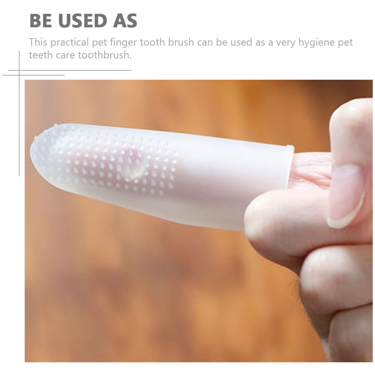 YARNOW 4pièces Brosse à Dents Silicone Pour Chien Outil De Nettoyage Pour Animaux Confortable Pour La Et Éliminer