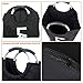 Clothes Storage Laundry Bag with Alloy Handles Foldable Laundry Basket Laundry Hampers for College Students (Black)
