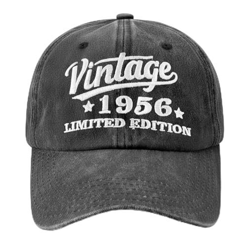 COSBERY 50th 60th 70th 80th Birthday Vintage Baseball Cap for Men Birthday Gifts for Mens Dad Uncle Grandad Presents for Men Cool Unusual Stuffs Meaningful for Christmas Valentines