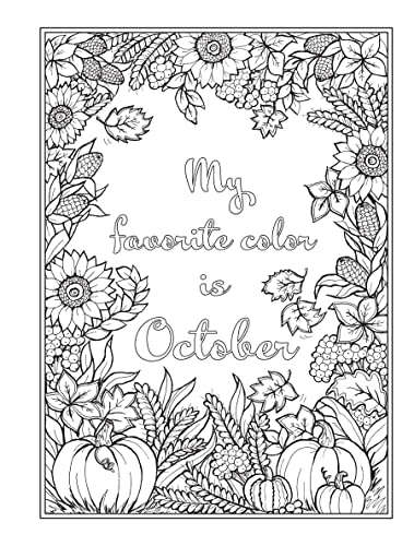 Creative Haven Autumn Harvest Coloring Book