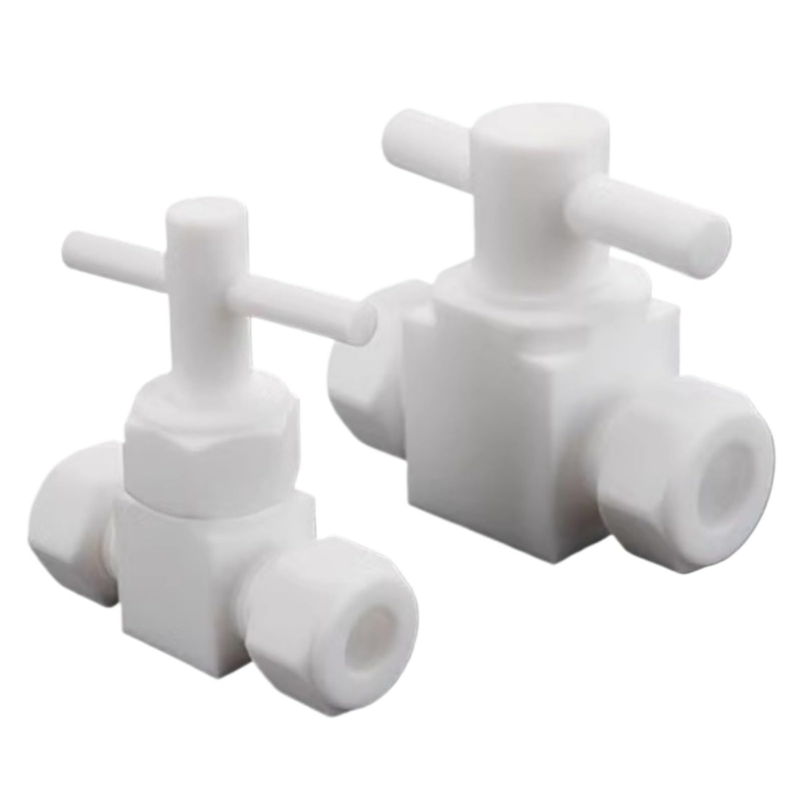 Válvula, 1 pieza 1/40.6 cm-2.5 cm 2mm-32mm Tubo OD Compresión Uoin PTFE Válvula de bola Aguja Tetrafluoroetileno Agua Aceite Gas (9.52mm 3l8", Válvula de aguja)