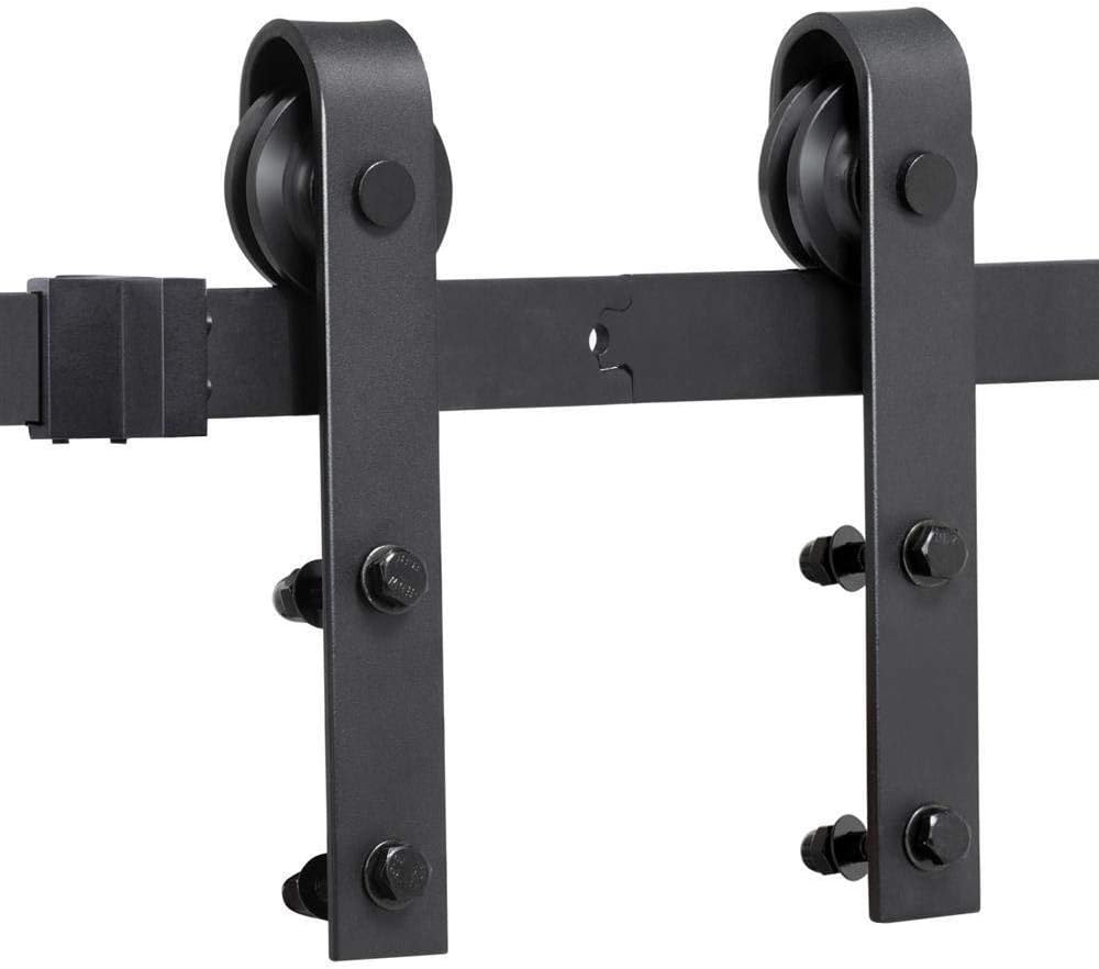 6FT Sliding Barn Wood Door Hardware Track Set Sliding Door Track Kit Closet Set for Single Door
