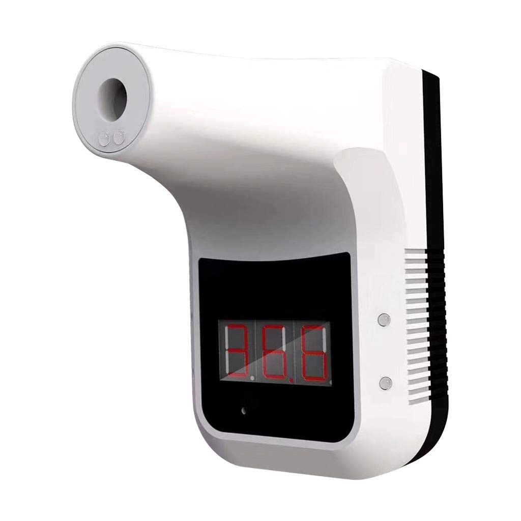 residentD Wall-Mounted Forehead Infrared Thermometer Non-Contact Temperature Measurement Tool for Fever with Alarm and Accurate Instant Results for Office Home Supermarket School Community Entrance