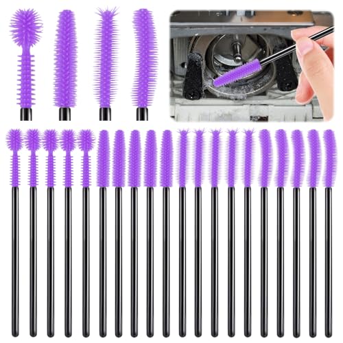 FJW Machine Cleaning Brushes, Reusable Silicone Dense Bristles Clean Brush