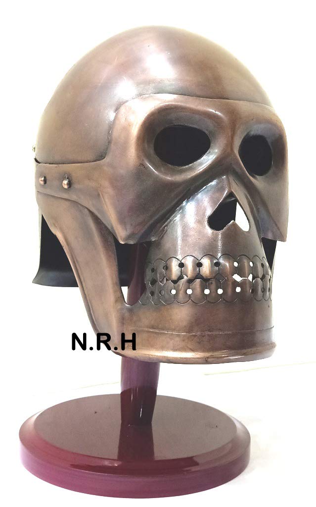 Nautical Replica Hub Medieval Skeleton Armour Skull Halloween Helmet Viking Mask Spectacle Antique Copper Roman Knight Helmets