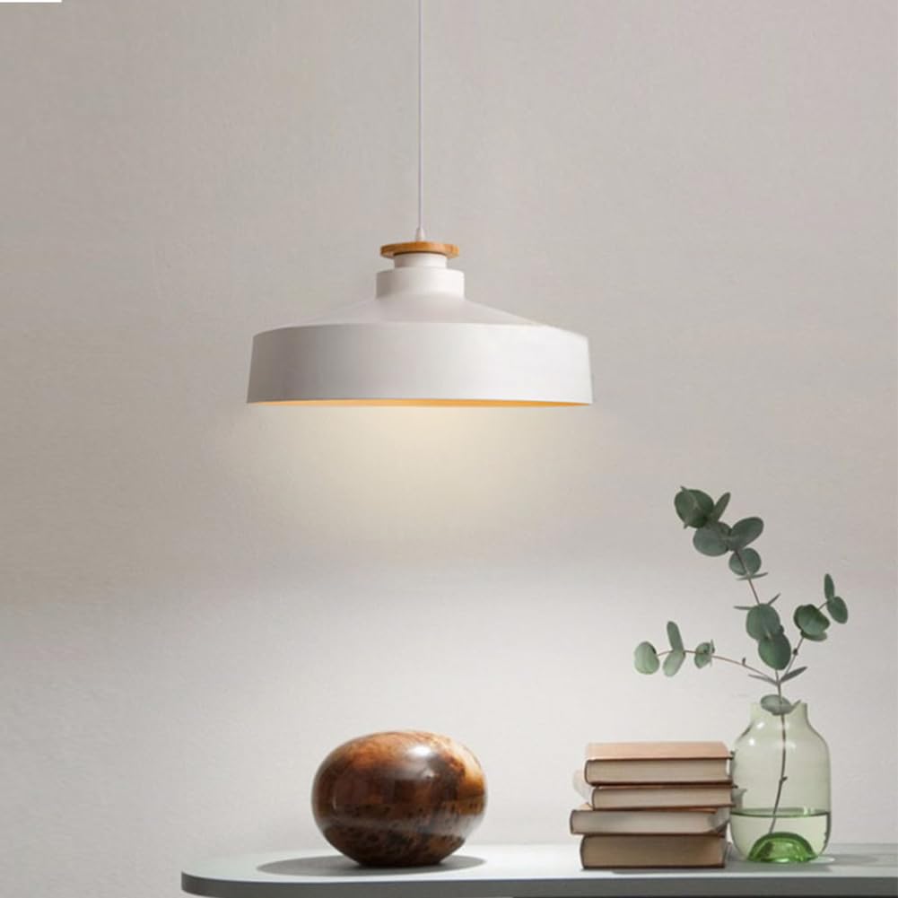 Suspension blanche pour îlot de cuisine, suspension nordique moderne pour table de salle à manger, lampe suspendue de style campagnard, lustre simple pour évier de cuisine, bar, comptoir d'entrée (40