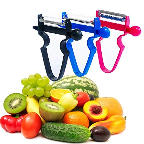 bingx 3pcs Râpe éminceur Peeler Julienne Cutter à Plusieurs Peel Râpe de Cuisine Inoxydable Trio Magique Peeler Outils Set Cover