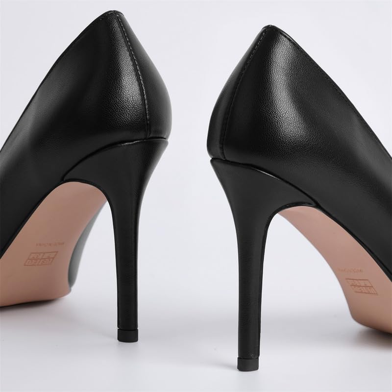 Image of Women's Stiletto High Heels Pumps for Women-4IN Pointed Toe Classic Pumps for Dress Party Wedding Evening Date Night Sexy Slip-On Shoes