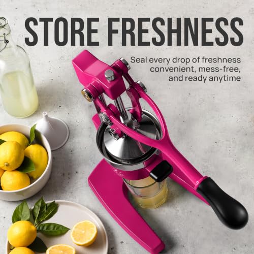 Image of Zulay Kitchen Cast Iron Juicer - Heavy Duty Manual Juicer with Detachable Strainers for Easy Cleaning, Orange Juice Press for Citrus Fruits, Perfect for Bartenders, Juice Lovers & Health Enthusiasts