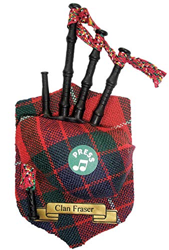 I LUV LTD Fraser Clan Musical Bagpipe Fridge Magnet, Made in Scotland