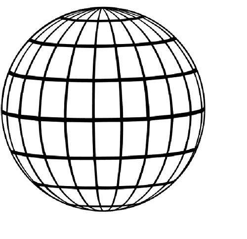 Globe terrestre autocollant de 20 et 30 cm pour apprendre la géographie facilement