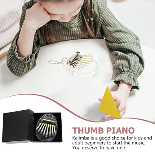 BIENKA 8 Touches Finger Piano 8 – Tone Finger Piano Petit Kalimba Acrylique Kalimba 8 – Tone Thumb Piano Débutant… - Les Beatles, Paul McCartney, John Lennon, RIngo Starr, George Harrison BIENKA 8 Touches Finger Piano 8 - Tone Finger Piano Petit Kalimba Acrylique Kalimba 8 - Tone Thumb Piano Débutant… – Image 5