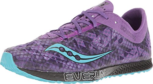 Saucony Women's Endorphin Racer 2 Track Shoe, Purple/Teal, 7.5 M US