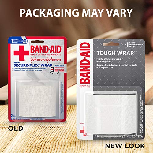 Band-Aid Brand Of First Aid Products Tough Wrap Self-Adhesive Bandage Wrap, Elastic & Water-Resistant For Minor Wound Care & Dressing, Flexible Fabric thumb #1