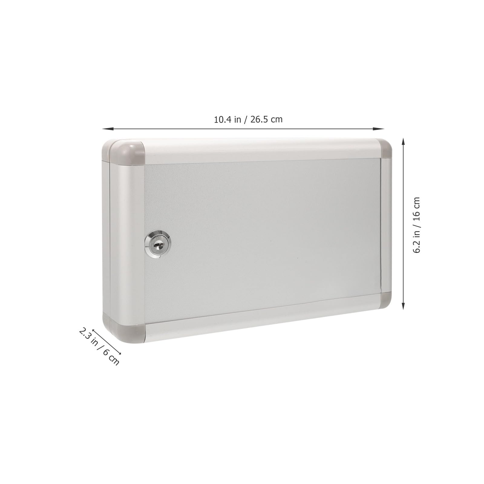 Armadietto Porta Chiavi da Parete in Lega di Alluminio e Mdf, Capiente e Salvaspazio per Gestione Efficiente delle Chiavi in Ufficio e Casa