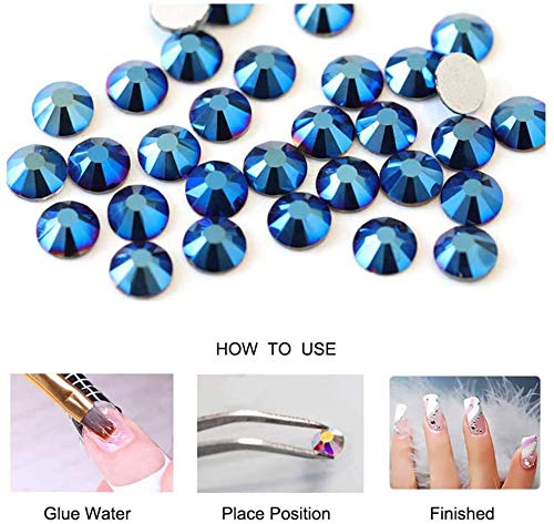 Blinginbox DMC Hotfix Rhinestone 2 Box Total 5200 Pieces Mixed Size Round Crystals Glass Gems for Costume Jewelry Making (Mine Gold) - Image 3
