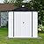 6X4 FT Metal Storage Shed with Hinged Door, Padlock and Punched Vents, Outdoor Garden Storage Shed with Apex Roof Design for Bikes, Lawnmower and Tools