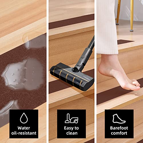 Image of Reniteco Anti Slip Tape - 4 inch x 33Ft, Coffee Heavy Duty Grip Tape - High Adhesion & Waterproof, No Residue Removal for Outdoor Stairs, Tile, Shower, Bathtub - Extra Grip Safety Tape