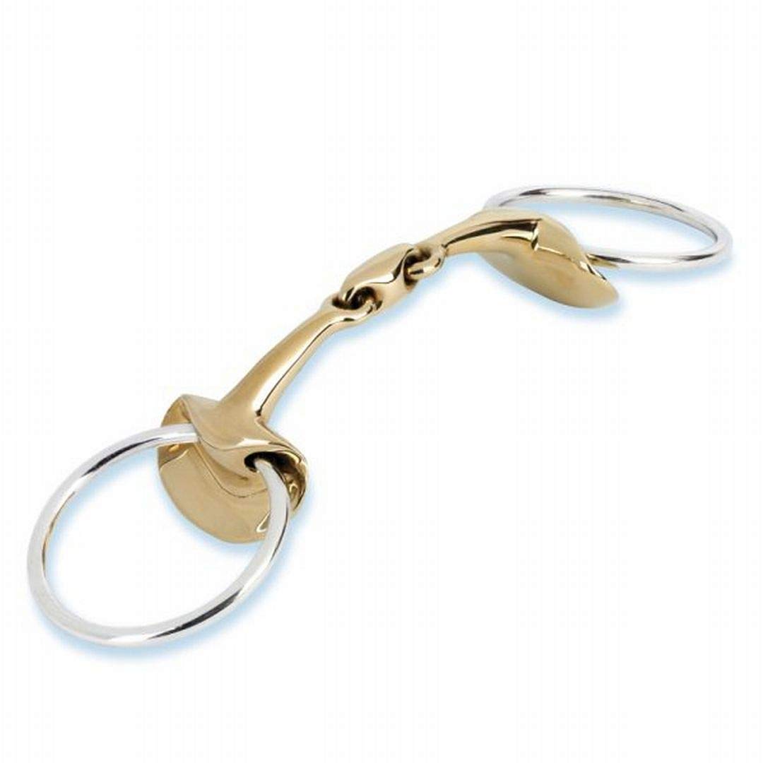 Stübben 2262 Golden Wings Snaffle Bit podwójnie uszkodzony