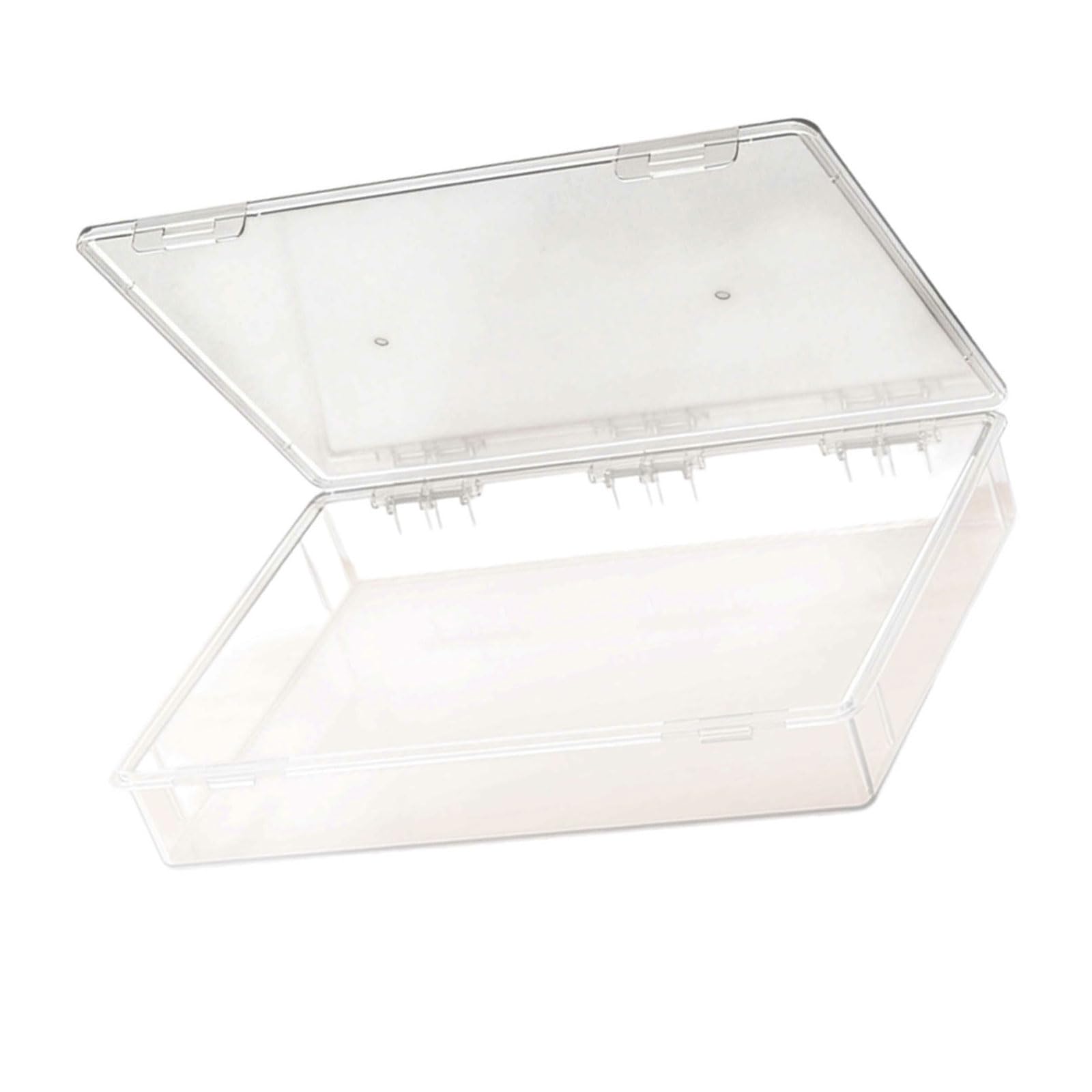 Hogtnd Large Parts Box Spacious Clear Plastic Organiser Box With Dividers, Ideal For Hardware, Jewellery Or Hobby Items, Fine And Portable Large Storage Container For Parts
