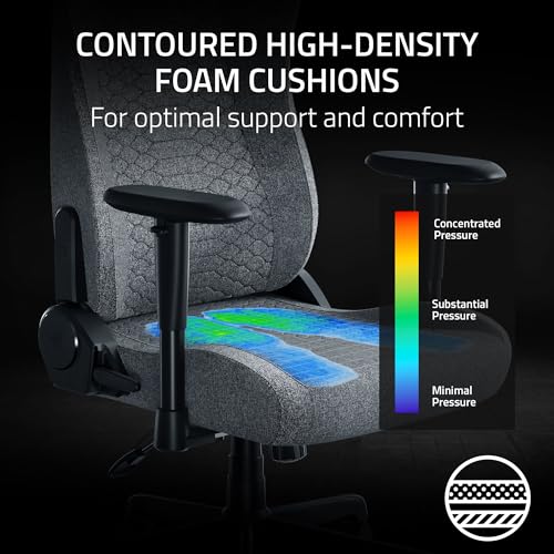 image for Razer Iskur V2 X Ergonomic Gaming Chair: Built-in Lumbar Support - Wid