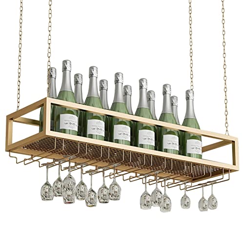 �V�䃁�^���A�C�A���`�F�[�����C���O���X���b�N�A�n���M���O���C���O���X�z���_�[�A�K���X�z���_�[�t���̒����\�ȃ��C�����b�N�A�}�b�g�u���b�N�X�e���E�F�A���b�N�A�S�[���h�i�T�C�Y�F100x25x21cm�j WFJ