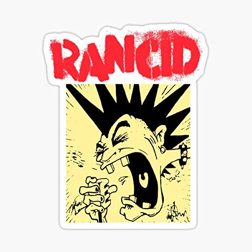 Rancid Men's Screaming Mohawk Sticker - Sticker Graphic - Auto, Wall, Laptop, Cell, Truck Sticker for Windows, Cars, Trucks