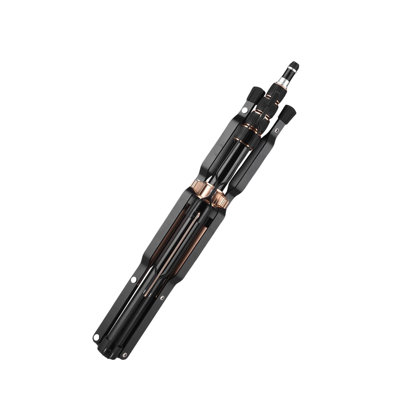 Soporte para Trípode para Cámara, Soporte de Luz Portátil Plegable Fotografía con Ajustable Entusiastas de los Viajes, Cámaras y Teléfonos Aleación Aluminio LS255P