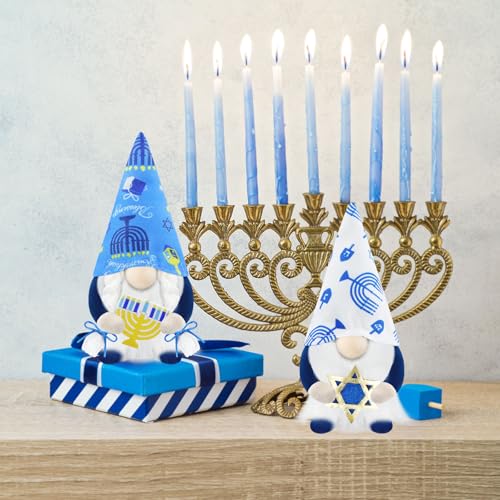 Gehydysetof2hanukkahgnomesplushchanukahchristmasdecorationgnomehandmadescandinaviantomtestuffedxmasdecorforhomekitchentieredtraywhitenavyblue Urban Country Home Decor Gehydy set of 2 hanukkah gnomes plush chanukah christmas decoration gnome handmade scandinavian tomte stuffed xmas decor for home kitchen tiered tray white navy blue urban country home decor