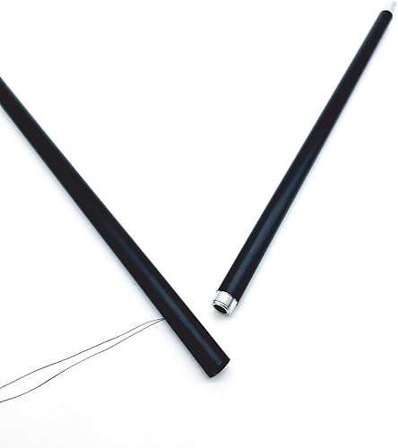 Miniatura 9 de Varita de aluminio para bailar de mago mágico Trucos de magia en vara de aire, truco flotante equilibrado de levitación de bastón, truco de magia,