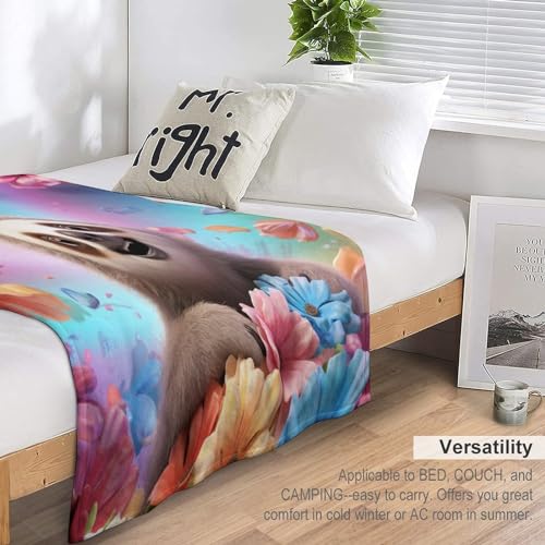 Couverture paresseux en flannel pour cocooning sur canapé et sieste - 7